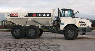 Kloubové dampry Terex TA 300