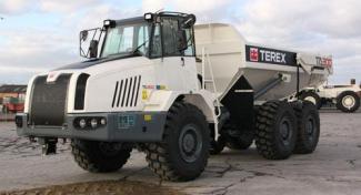 Kloubové dampry Terex TA 300