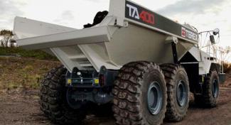 Kloubové dampry Terex TA 400