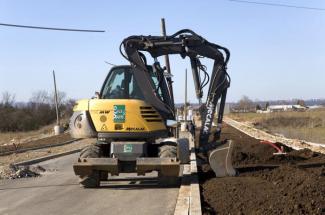 Kolová rypadla Mecalac 714 MW e
