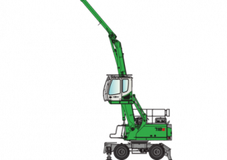 Manipulátory s materiálem Sennebogen 718M E