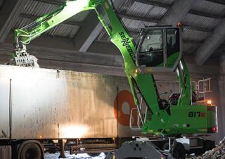 Manipulátory s materiálem Sennebogen 817M E