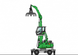 Manipulátory s materiálem Sennebogen 817M E