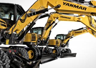 Kolová rypadla Yanmar B 95 2PB