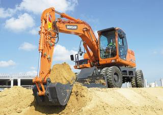 Kolová rypadla Doosan DX 140 W