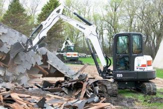Minirypadla Bobcat E55