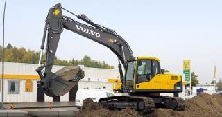 Kolová rypadla Volvo EW180C