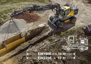 Kolová rypadla Volvo EW220E