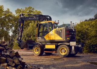 Kolová rypadla Volvo EWR170
