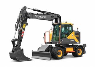 Kolová rypadla Volvo EWR170E