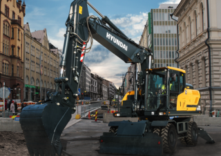 Kolová rypadla Hyundai HW210A