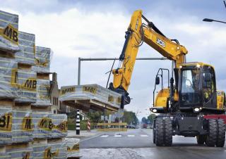 Kolová rypadla JCB JS145W