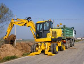 Kolová rypadla Komatsu PW118MR-8