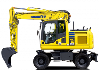 Kolová rypadla Komatsu PW160-10 