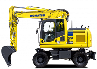 Kolová rypadla Komatsu PW160-10