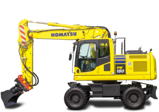 Kolová rypadla Komatsu PW180-10