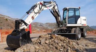Kolová rypadla Terex TW 110