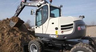 Kolová rypadla Terex TW 110