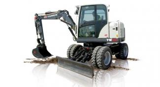 Kolová rypadla Terex TW 70