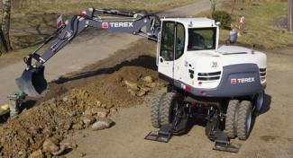 Kolová rypadla Terex TW 85