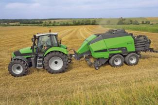 Lisy na hranolové balíky + Lisy na obří balíky DEUTZ-FAHR BigMaster 598