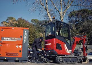 Elektrická pásová rypadla Yanmar SV17e