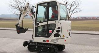 Minirypadla Terex TC 16 Twindrive