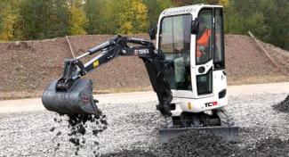Minirypadla Terex TC 19 Z