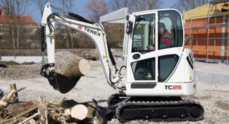 Minirypadla Terex TC 25