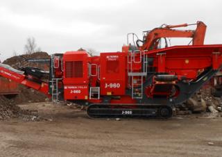 Mobilní čelisťové drtiče Terex-Finlay J 960