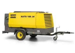 Vzduchové kompresory Přenosné vzduchové kompresory - dieslové, elektrické a benzínové Atlas Copco XATS 186 Jd