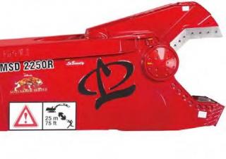 Přídavná zařízení Nůžky na ocelový šrot LaBounty MSD 2250R