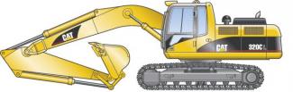 Pásová rypadla Caterpillar 320 C L