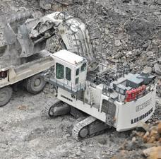 Pásová rypadla Liebherr R 9350 