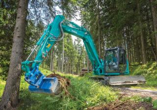 Pásová rypadla Kobelco SK 85 MSR 3