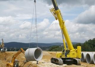 Pásové jeřáby s teleskopickým výložníkem Liebherr LTR 1100
