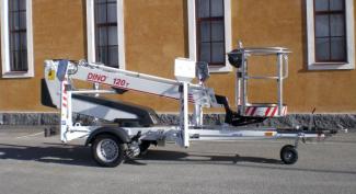 Teleskopické pracovní plošiny Přívěsné teleskopické pracovní plošiny Dino Lift Dino 120T