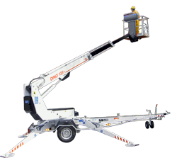 Teleskopické pracovní plošiny Přívěsné teleskopické pracovní plošiny Dino Lift Dino 135T