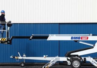 Teleskopické pracovní plošiny Přívěsné teleskopické pracovní plošiny Dino Lift Dino 120TLB II 