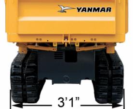 Pásové dumpery Yanmar C 12 RB