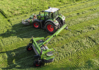 Tažené diskové žací lišty s kondicionérem Fendt Slicer 313 T RC