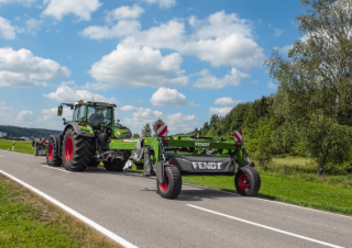 Tažené diskové žací lišty s kondicionérem Fendt Slicer 313 T RC