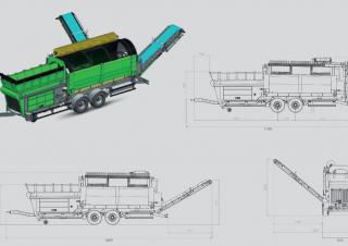 Odpadové hospodářství Třídiče Neuson-Ecotec TS 5221-2
