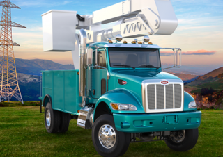 Kamiony Tuhé podvozky Peterbilt 348 PACCAR PX-7