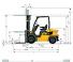 Caterpillar DP20N Rozměry a Velikost