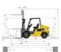 Caterpillar DP45N Rozměry a Velikost