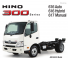 Kamiony Tuhé podvozky Hino 300 616 4x2