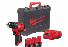 Akumulátorové vrtačky a vrtací šroubováky Milwaukee M12 BLDDRC-203C