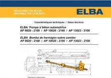Autočerpadla betonu Elba AP 10020