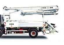 Autočerpadla betonu CIFA KZR-24